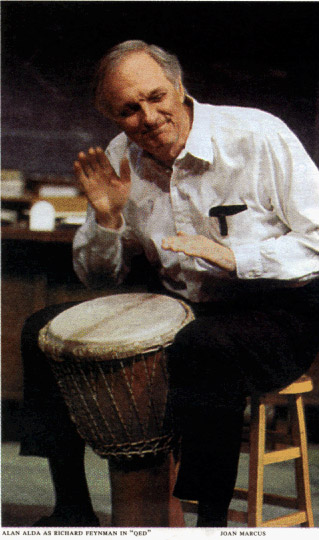 ALAN ALDA AS RICHARD FEYNMAN IN 