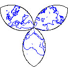 Trefoil continents