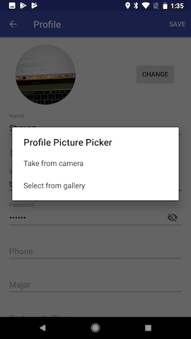 Select Profile Image
