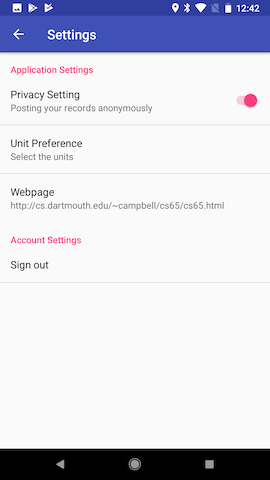 Settings Activity