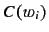 $ C(w_i)$