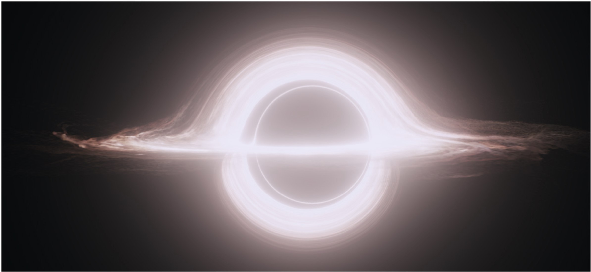 Black hole from the movie Interstellar