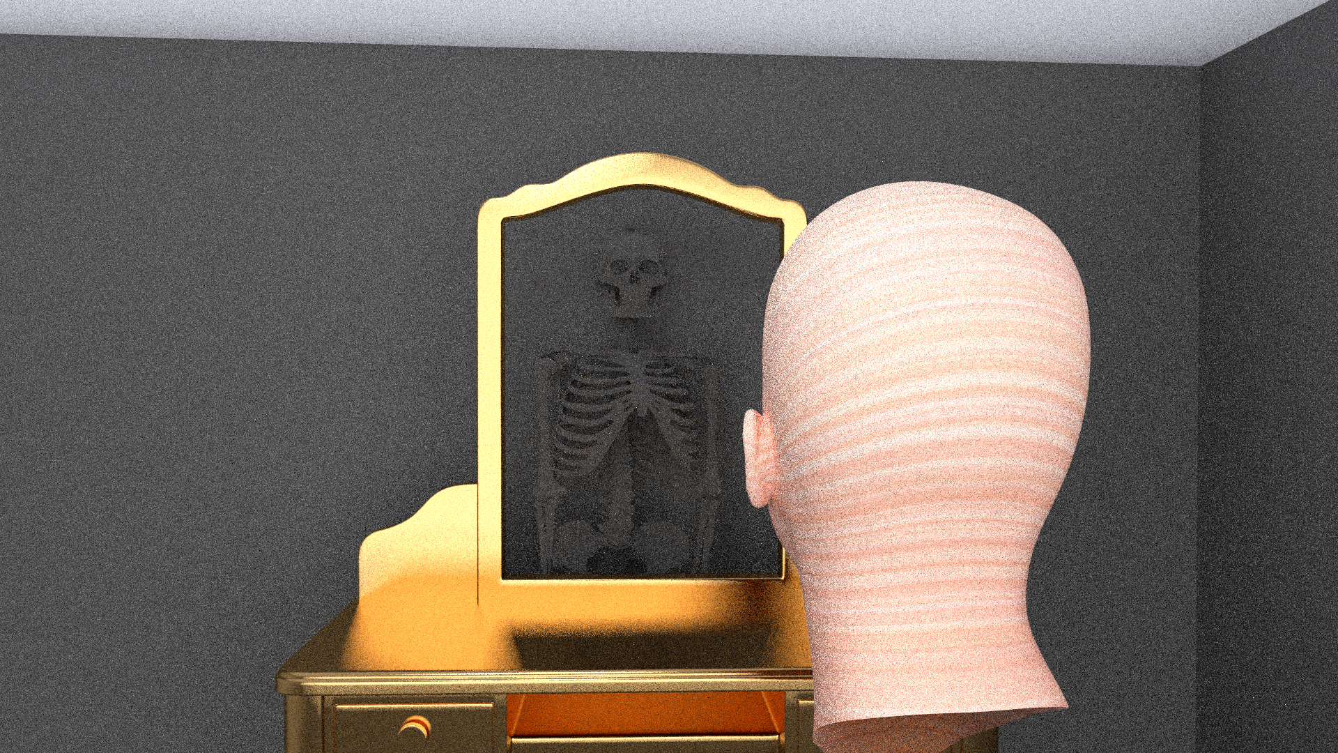 Oddly Textured Head