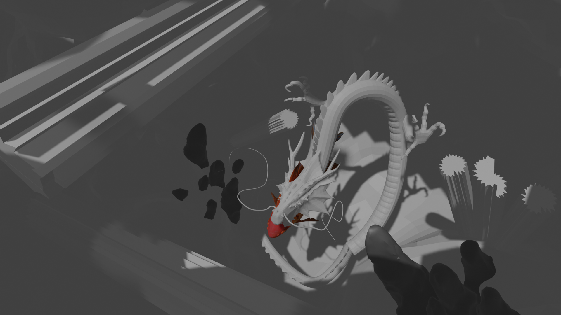 a Blender render of the scene