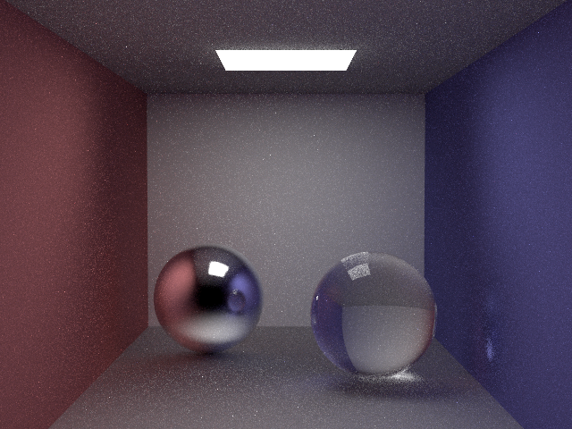 visible non-matte spheres