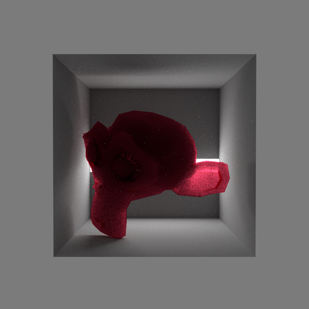 Front scatter: g = 0.9, bleed = 0.1