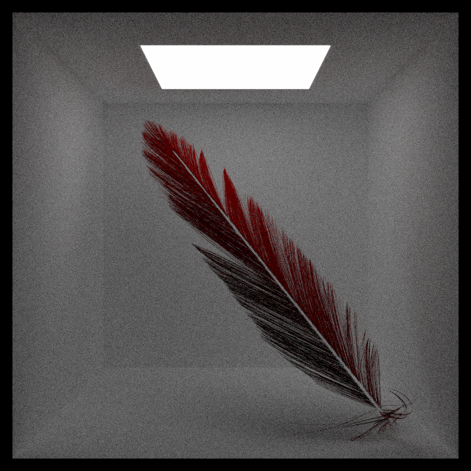 Feather use lambertian
