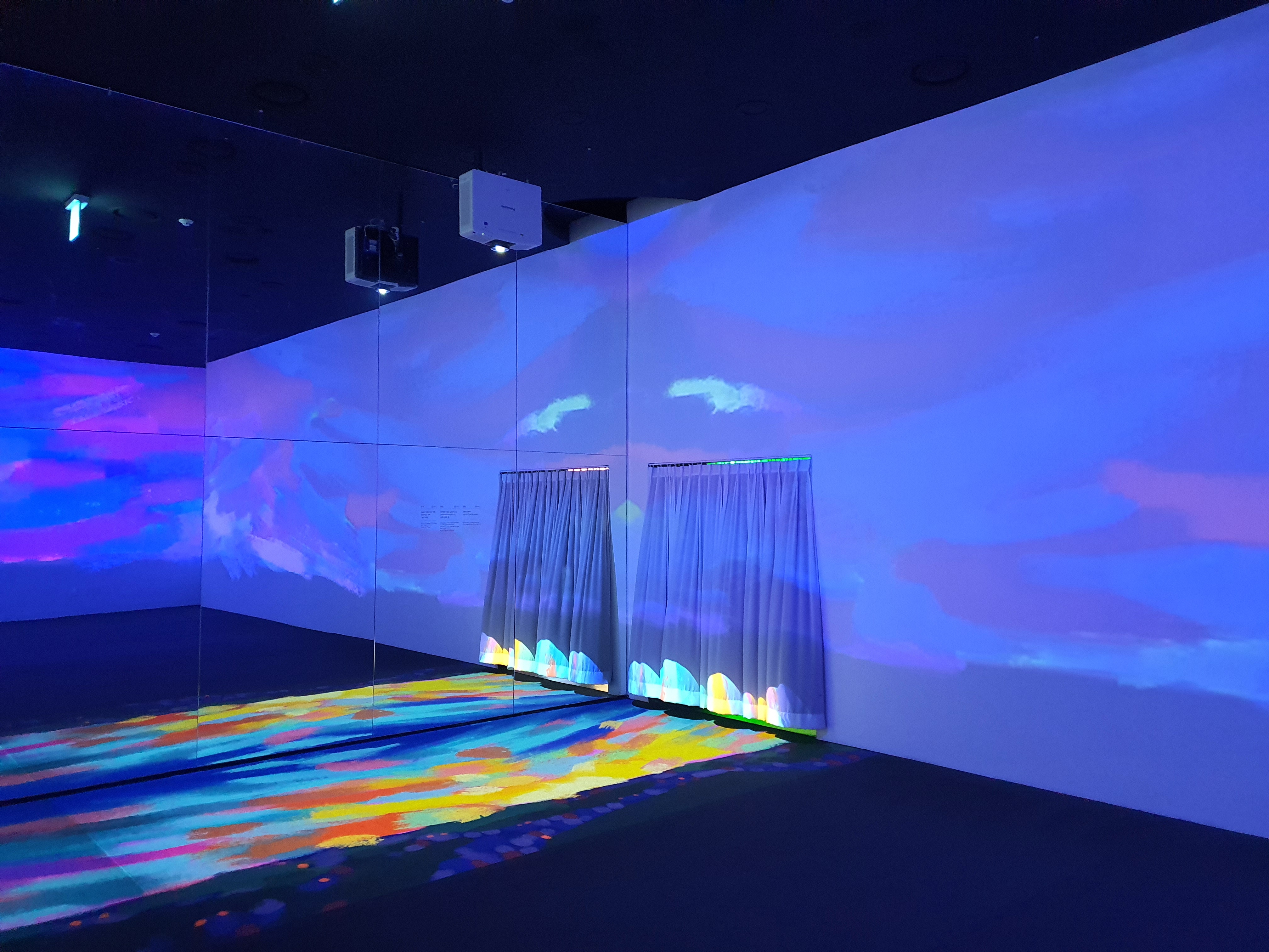 A colorful photo taken at the exhibition