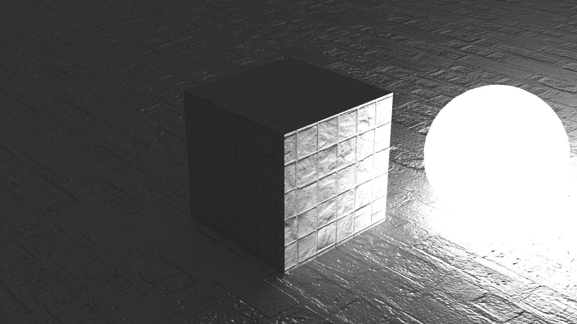 Bump mapped floor