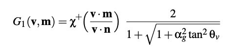 Microfacet G1