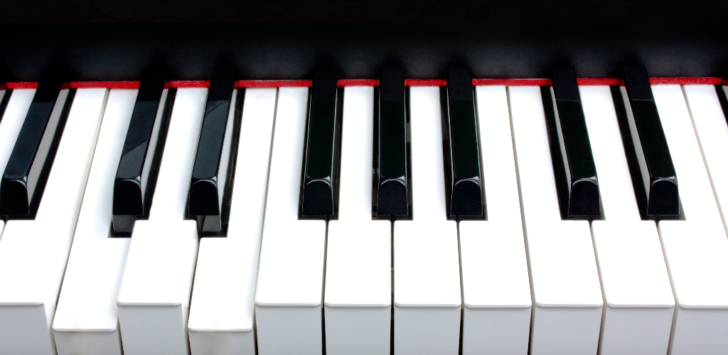 A piano keyboard