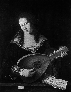 Mary Magdalen playing the lute